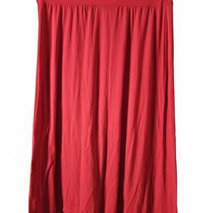 Faded Glory Women's Red Maxi Skirt 3X (22W-24W)